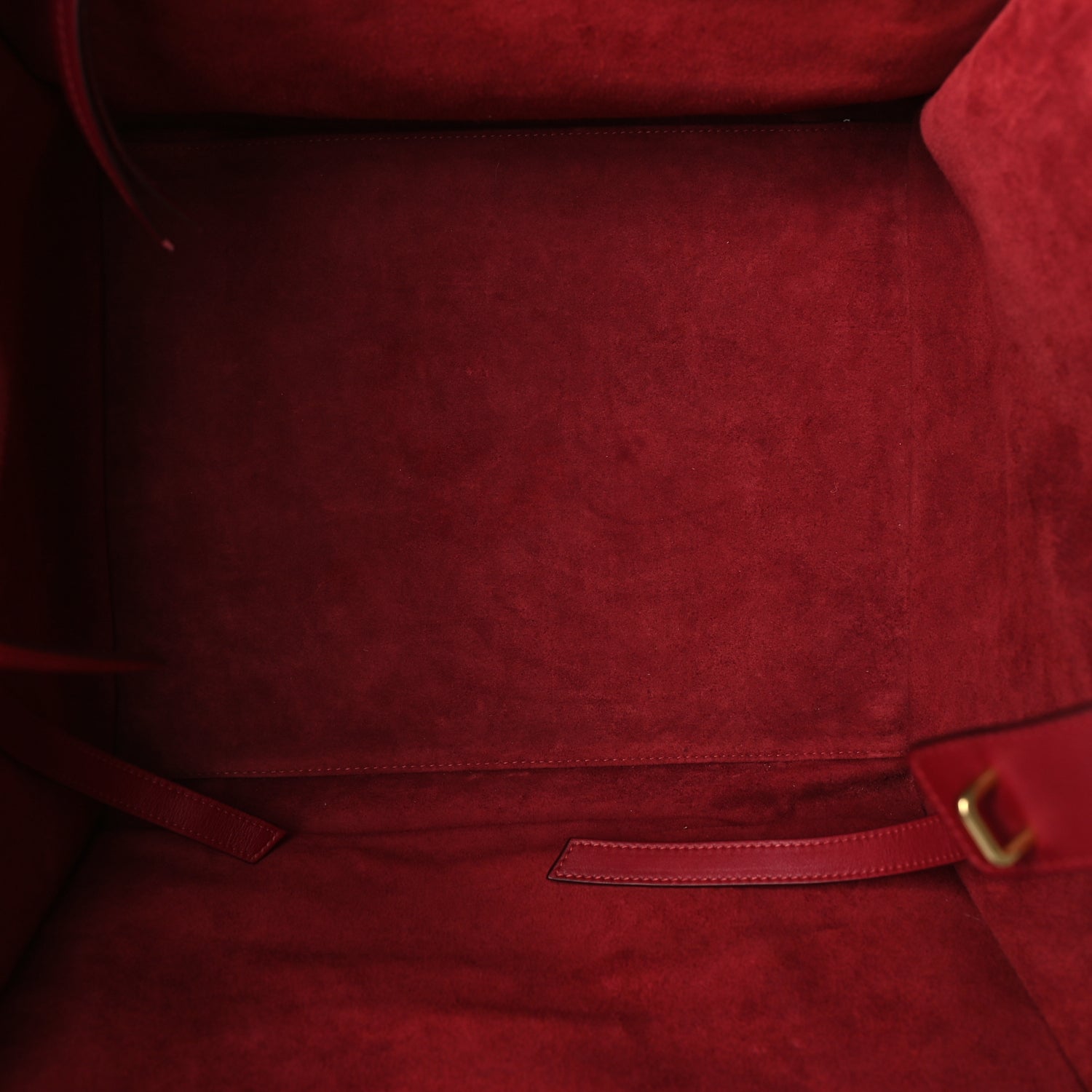 Celine Supple Calfskin Medium Phantom Luggage  Red