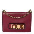 Christian Dior Calfskin J'Adior Chain Flap Bag Red