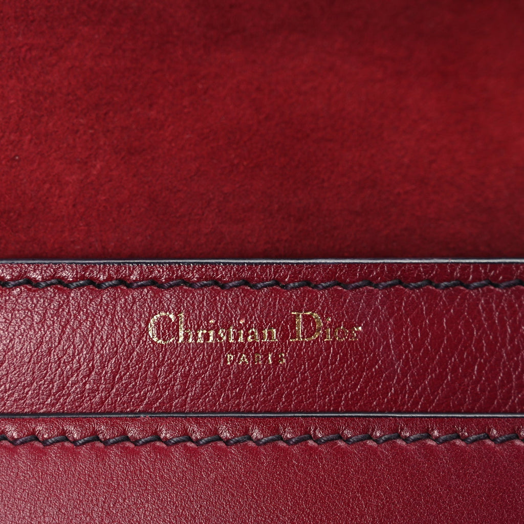 Christian Dior Calfskin J'Adior Chain Flap Bag Red
