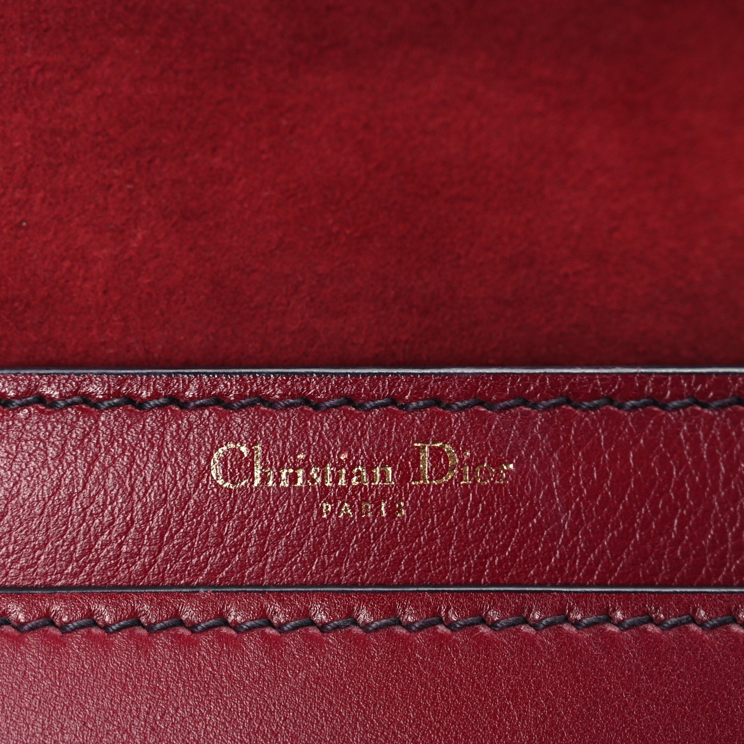 Christian Dior Calfskin J'Adior Chain Flap Bag Red