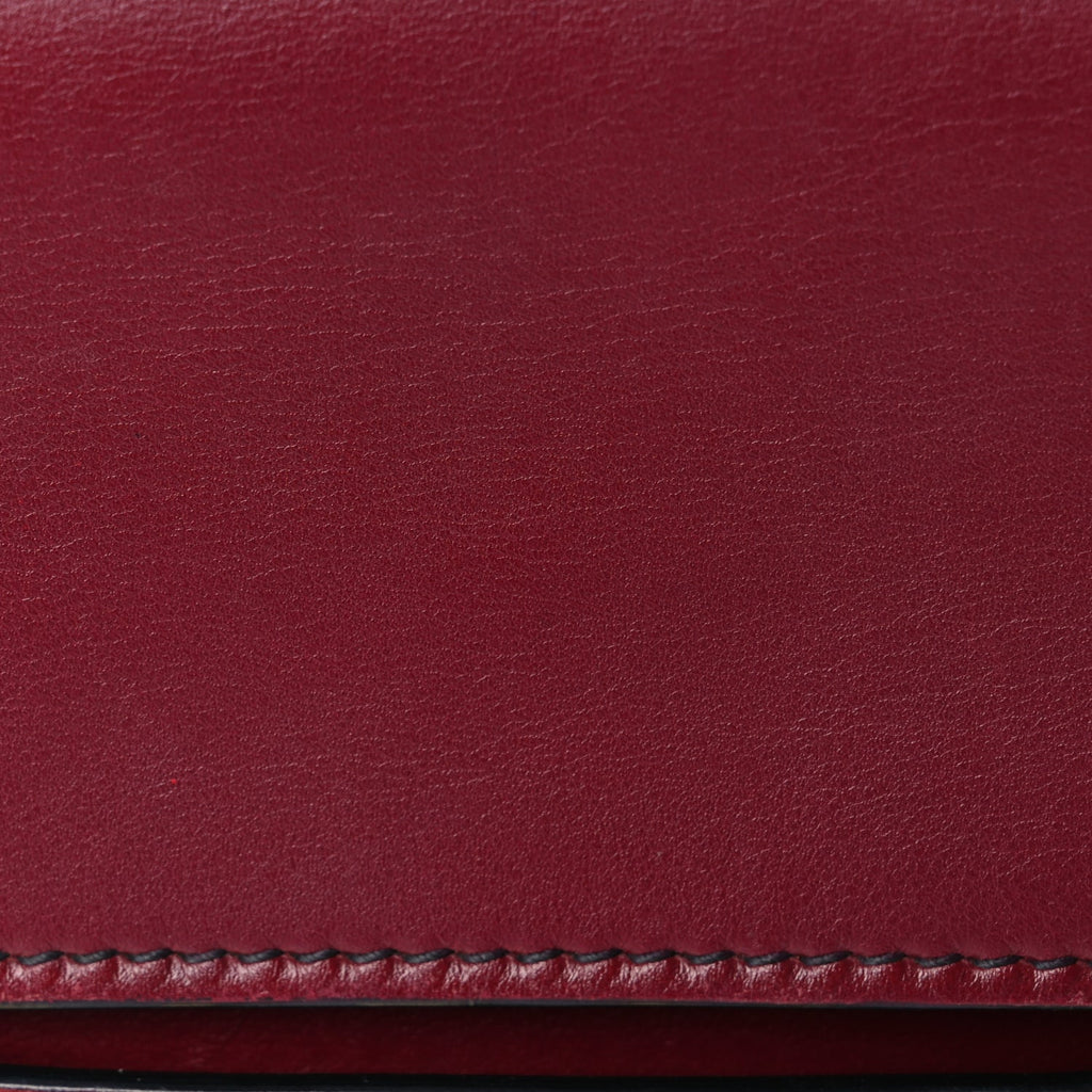Christian Dior Calfskin J'Adior Chain Flap Bag Red