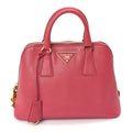 Prada Saffiano Vernice Small Promenade Tote  Peonia