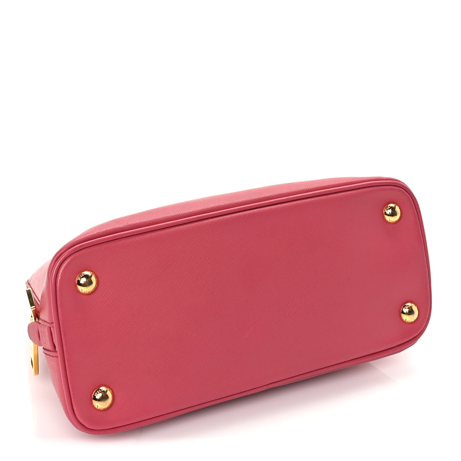 Prada Saffiano Vernice Small Promenade Tote  Peonia