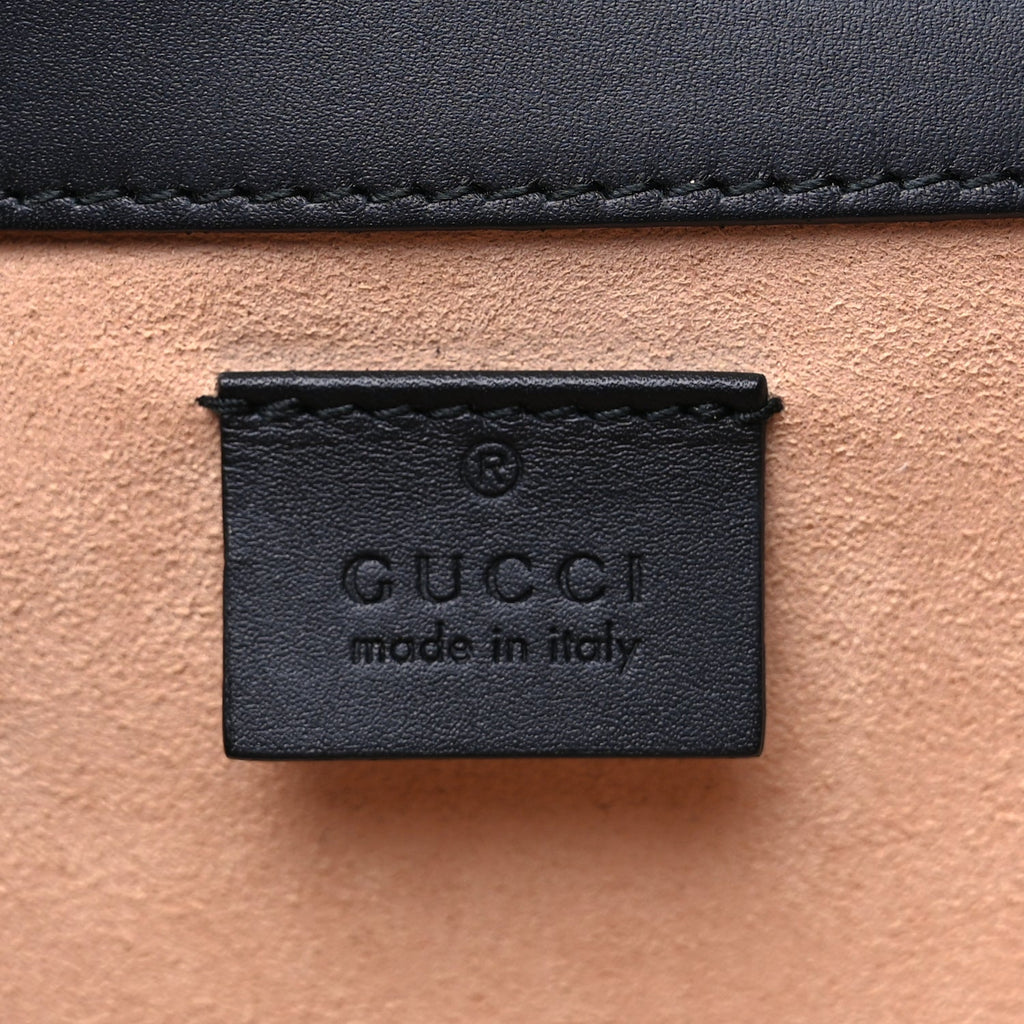 Gucci Velvet Skipper GG Monogram Small Dionysus Shoulder Bag Brown Black