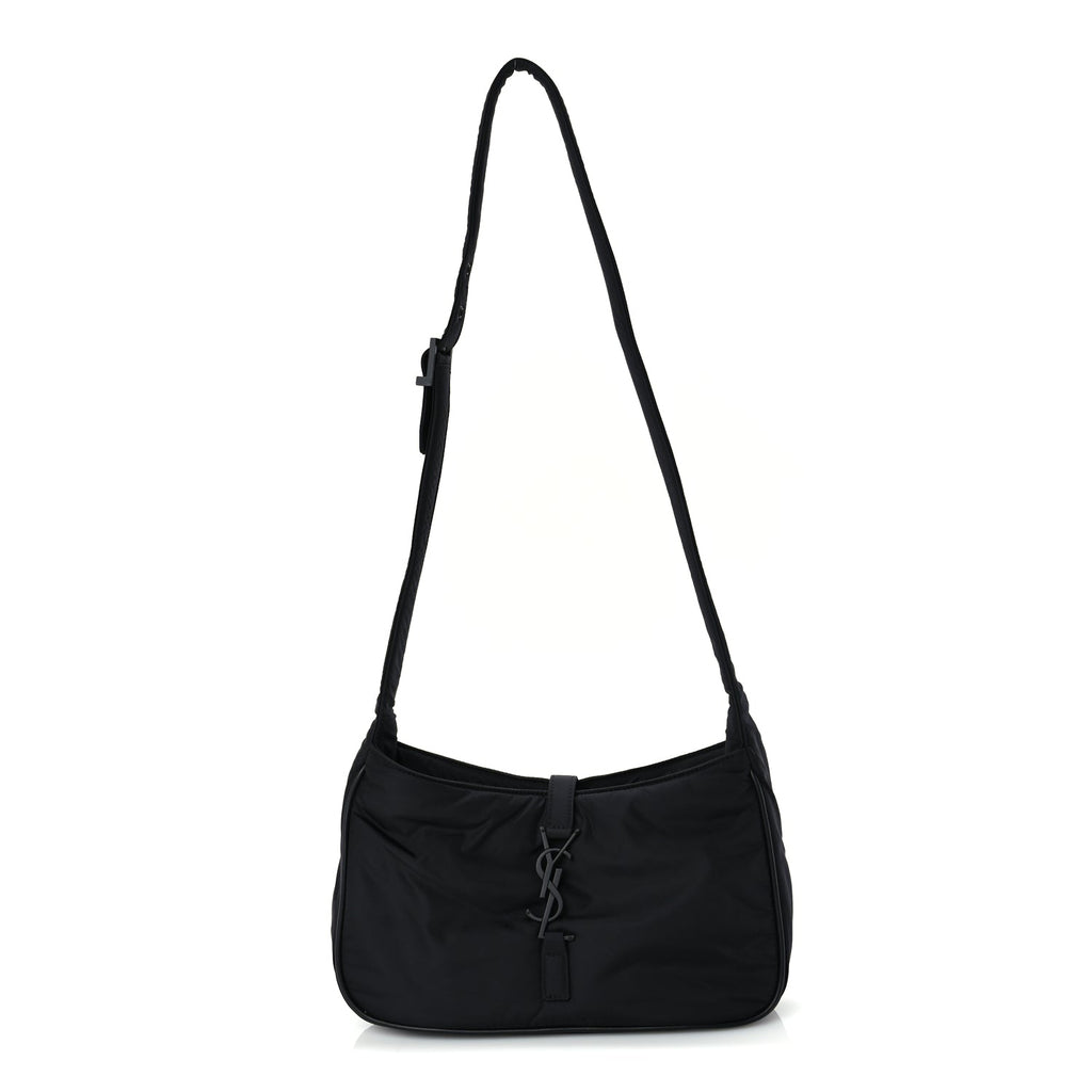 Saint Laurent Econyl Nylon Le 5 A 7 Hobo Black