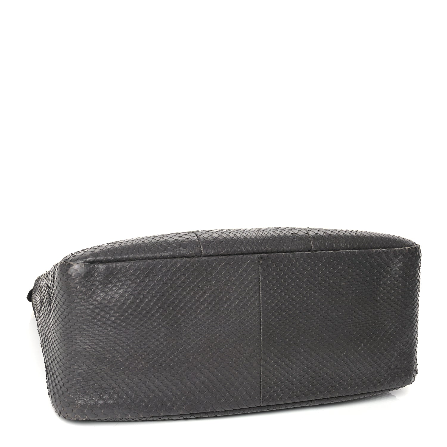 Fendi Snakeskin O'Lock Zipper Black