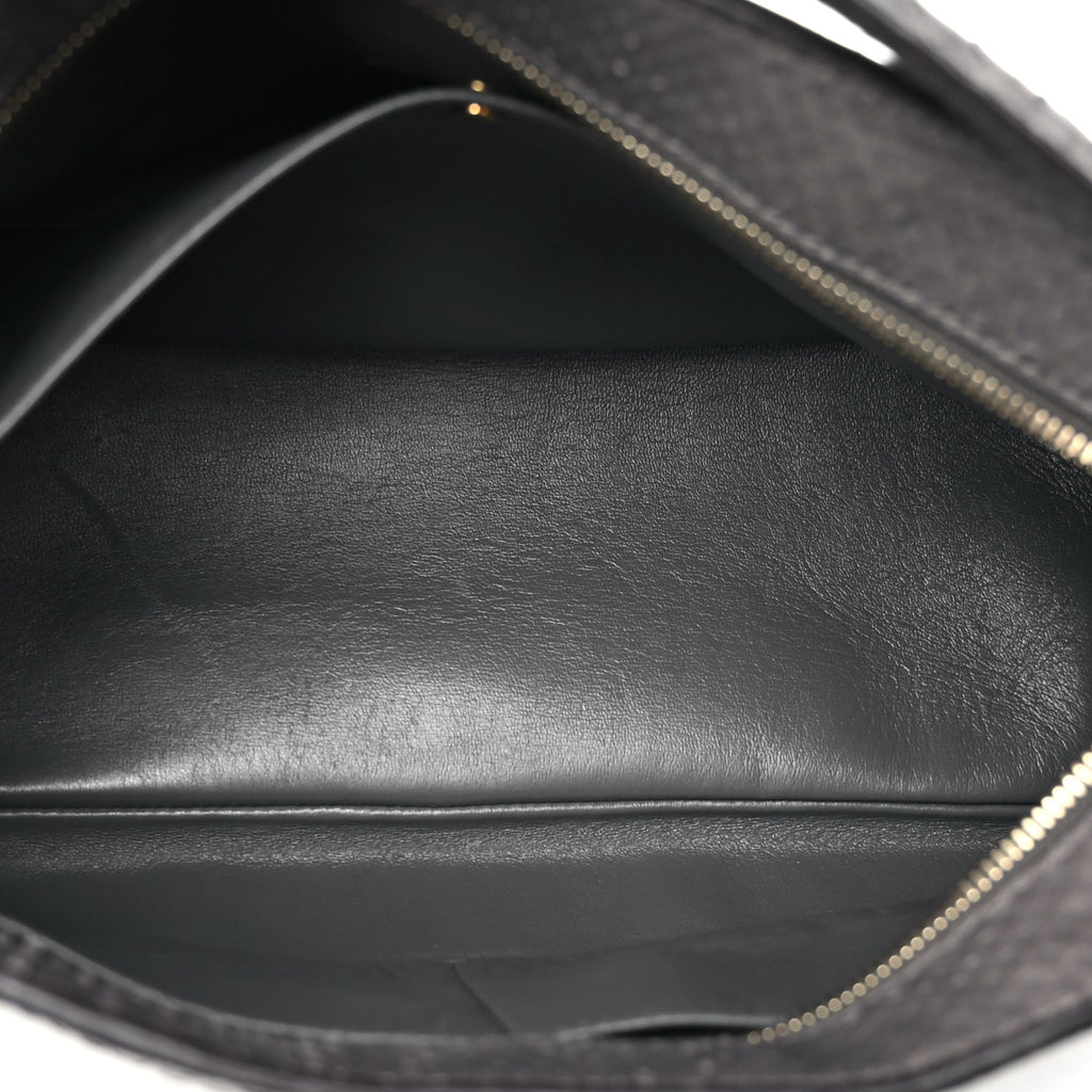 Fendi Snakeskin O'Lock Zipper Black