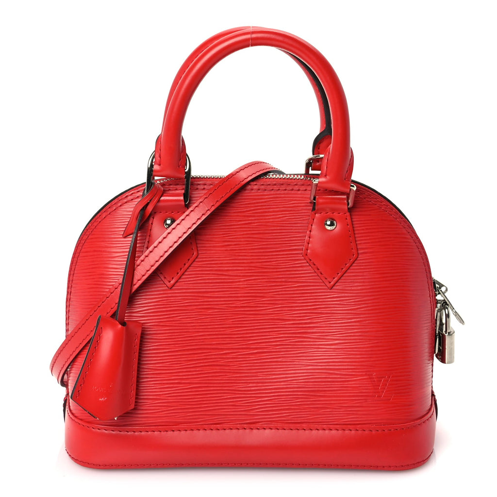 Louis Vuitton Epi Alma BB Castillan Red