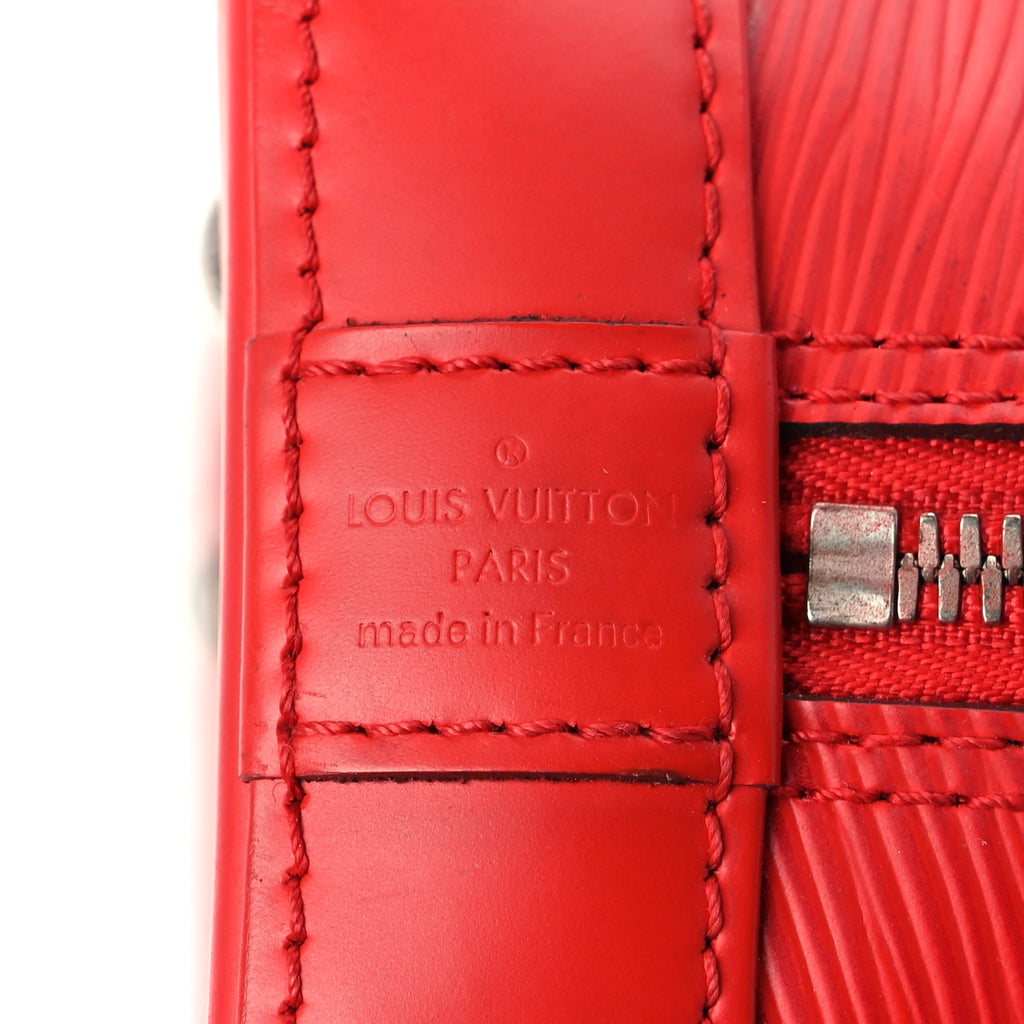 Louis Vuitton Epi Alma BB Castillan Red
