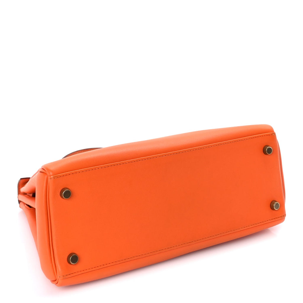 Hermes Swift Kelly Retourne 28 Orange