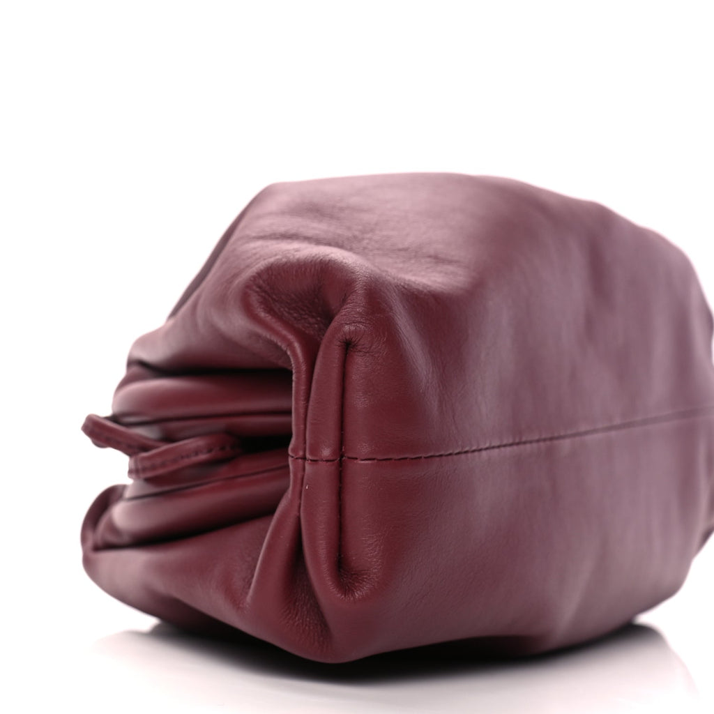 Bottega Veneta Butter Calfskin The Mini Pouch Bordeaux