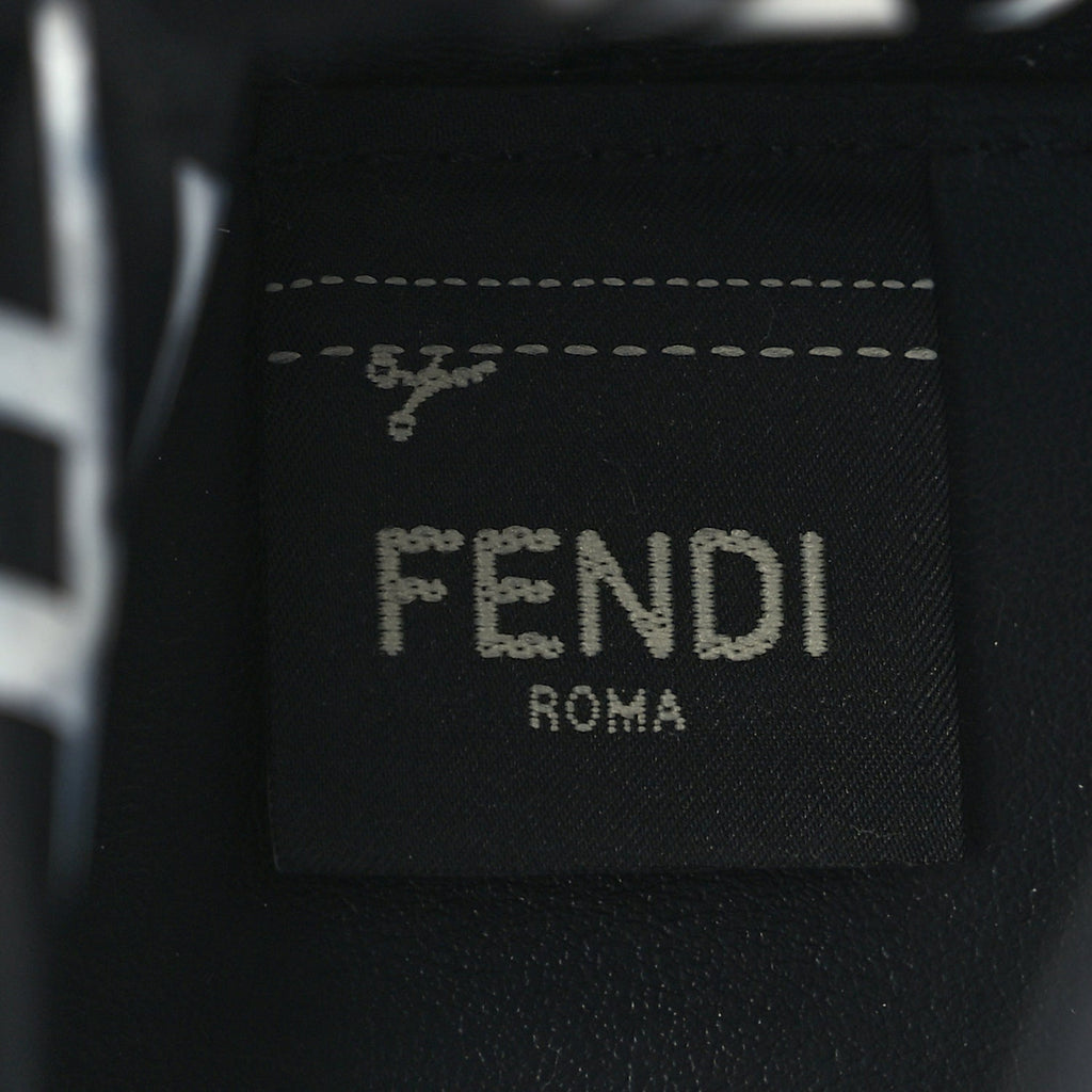 Fendi TPU FF Vitello Grace F is Fendi Mini Mon Tresor Bucket Bag Black