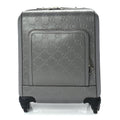 Gucci Monogram Jumbo GG Textured Dollar Calfskin Small Carry On Trolley Grey