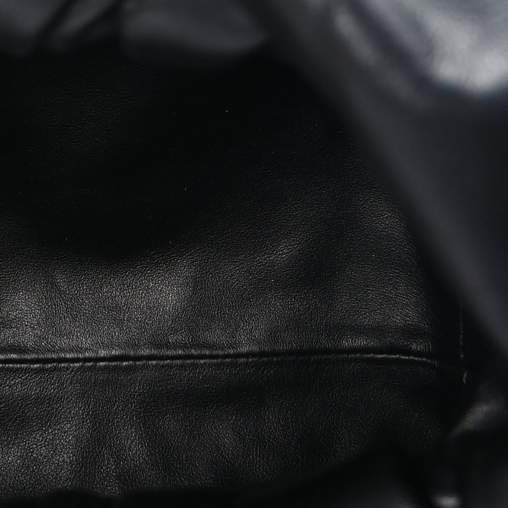 Bottega Veneta Smooth Butter Calfskin Small The Shoulder Pouch Black