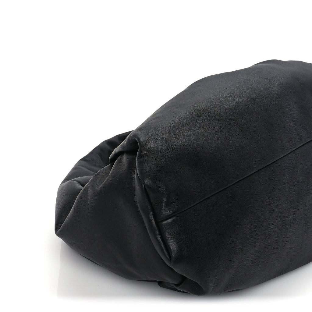 Bottega Veneta Smooth Butter Calfskin Small The Shoulder Pouch Black