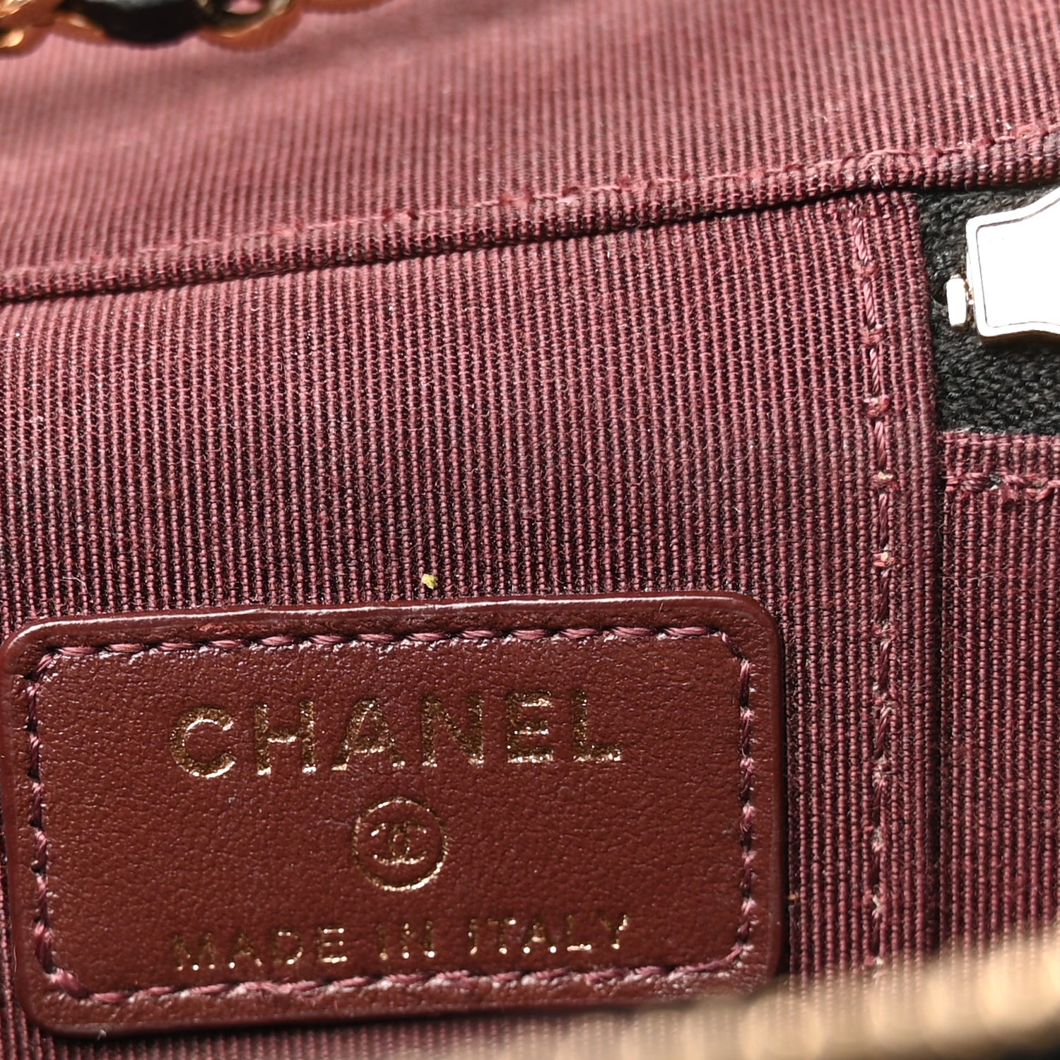 Chanel Caviar Quilted Mini Vanity Case With Chain  Black