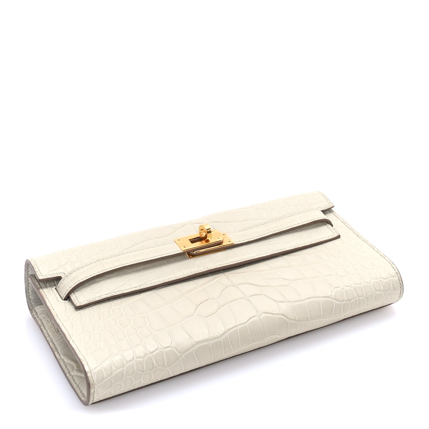 Hermes Matte Alligator Kelly Wallet To Go  Betton