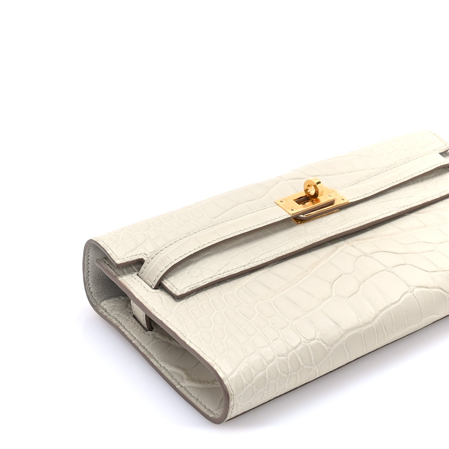 Hermes Matte Alligator Kelly Wallet To Go  Betton