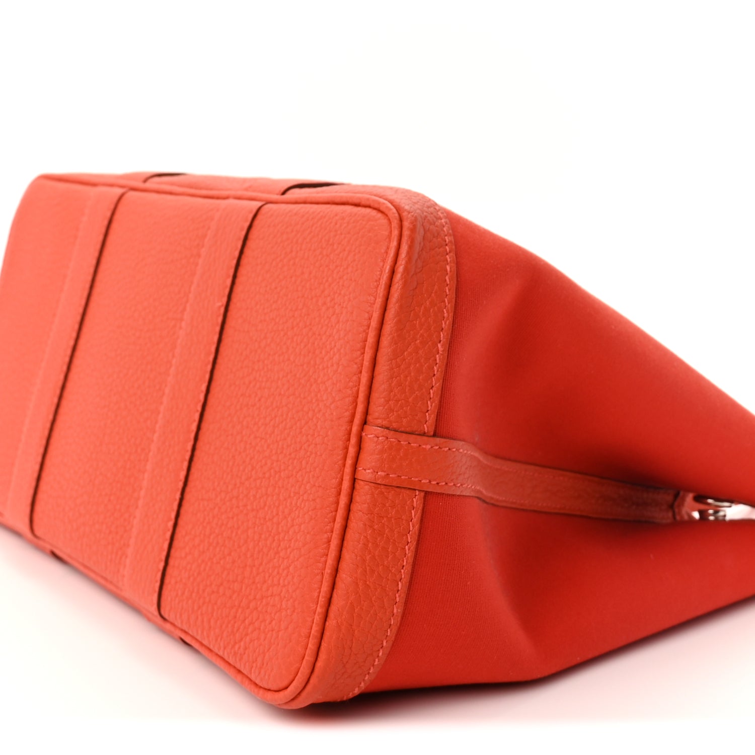 Hermes Toile Officier Negonda Garden Party 30 TPM Rouge Tomate Capucine