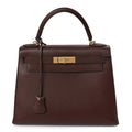 Hermes Courchevel Kelly Sellier 28 Chocolate