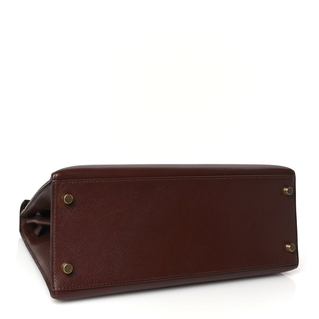 Hermes Courchevel Kelly Sellier 28 Chocolate
