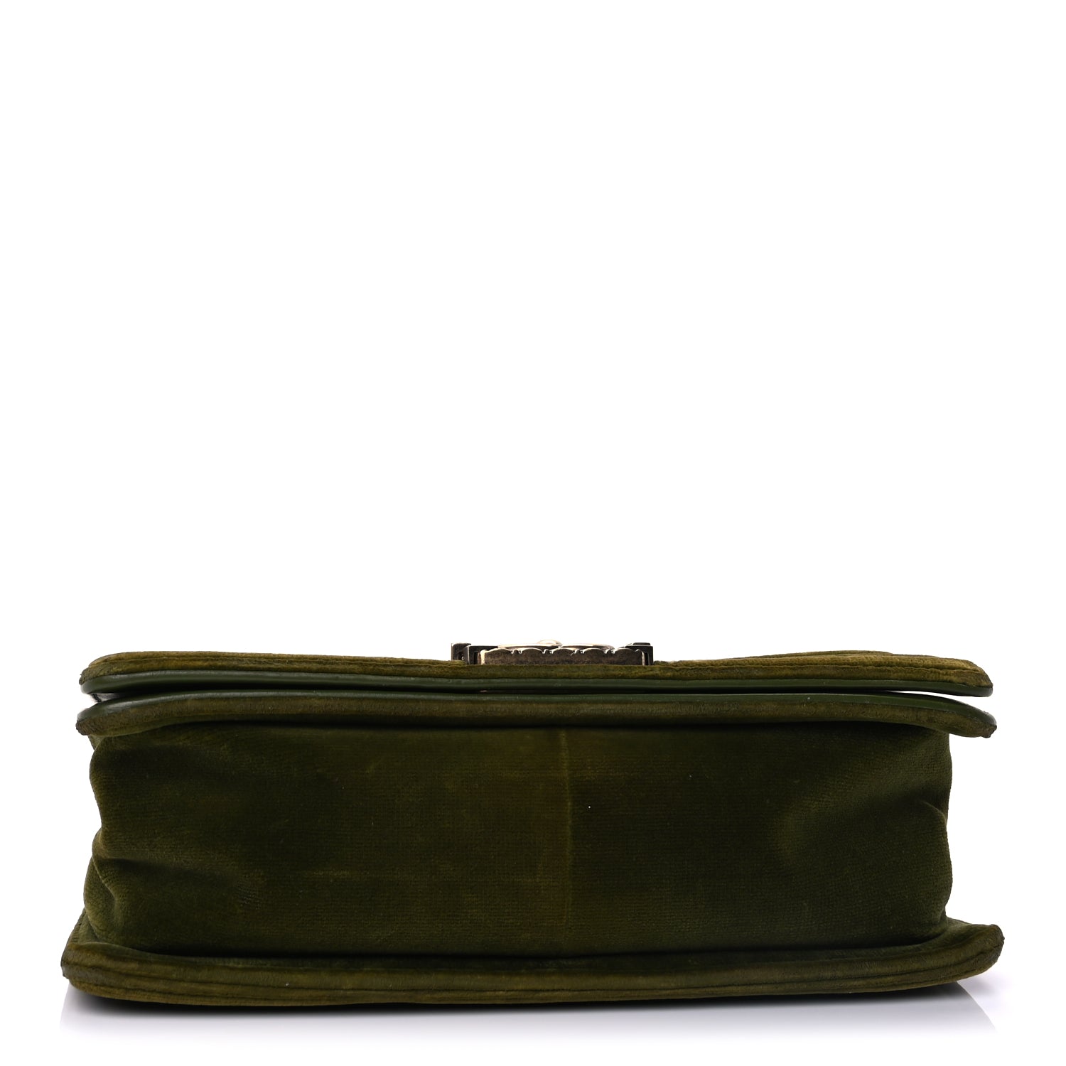 Chanel Velvet Tweed Medium Boy Flap Green