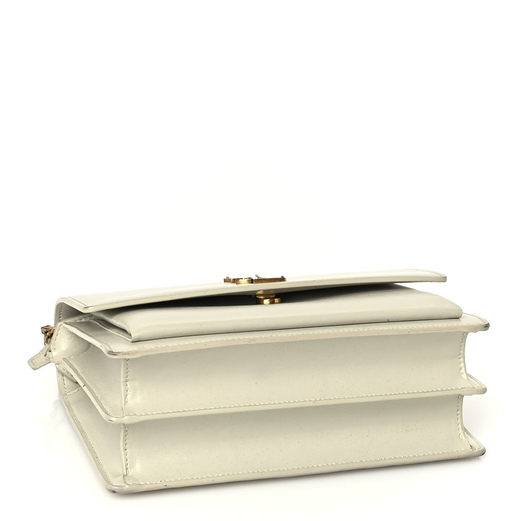 Saint Laurent Calfskin Medium Monogram Sunset  Crema Soft