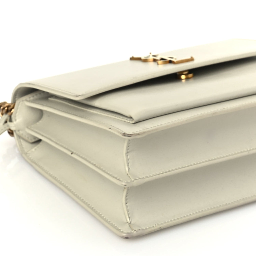 Saint Laurent Calfskin Medium Monogram Sunset  Crema Soft