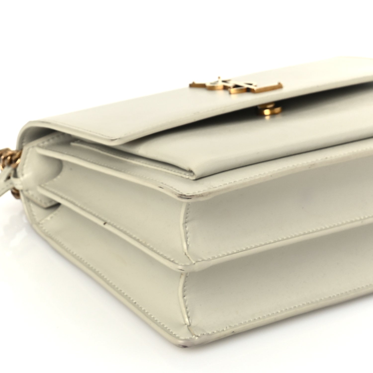 Saint Laurent Calfskin Medium Monogram Sunset  Crema Soft