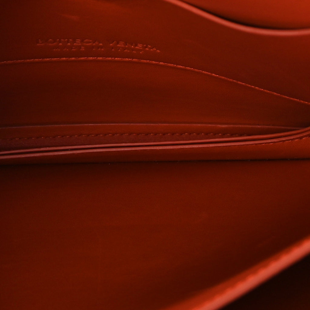 Bottega Veneta Calfskin Mount Envelope Bag Maple