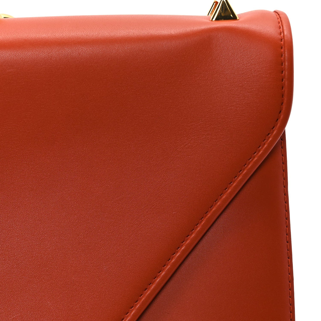 Bottega Veneta Calfskin Mount Envelope Bag Maple