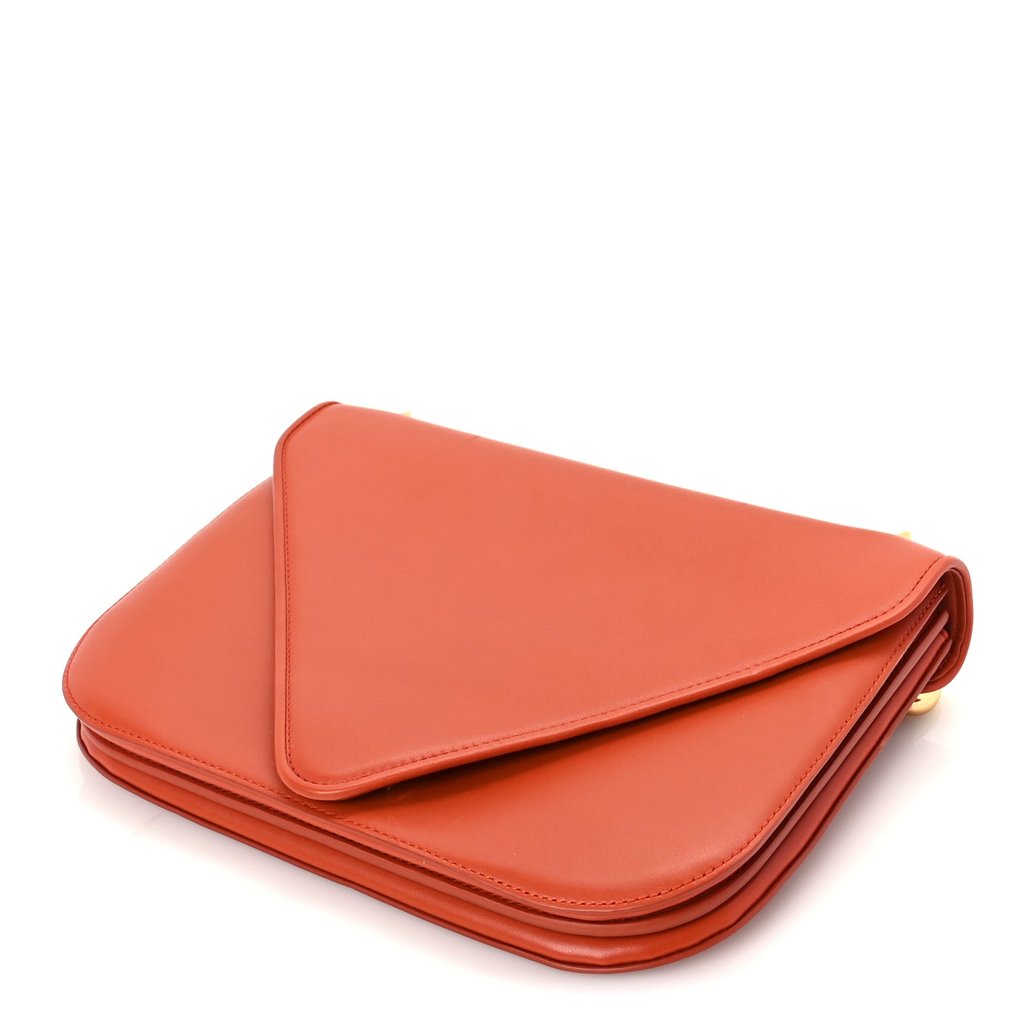 Bottega Veneta Calfskin Mount Envelope Bag Maple