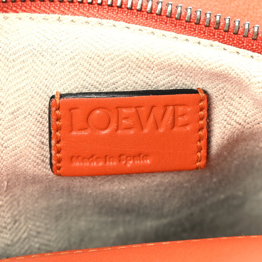 Loewe Calfskin Medium Puzzle Bag Orange