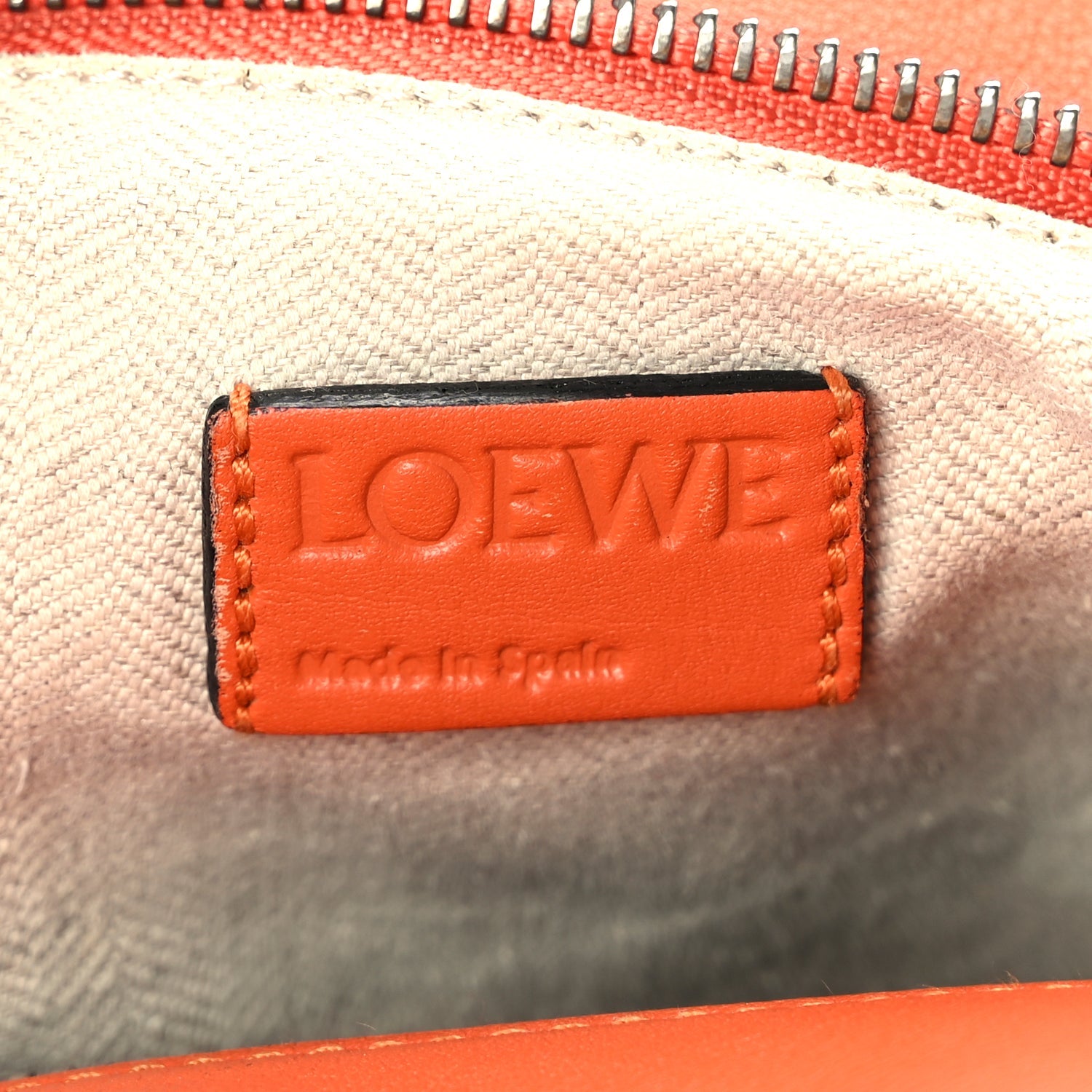 Loewe Calfskin Medium Puzzle Bag Orange