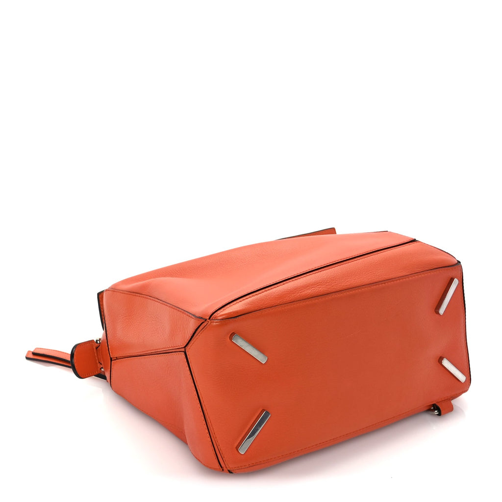 Loewe Calfskin Medium Puzzle Bag Orange