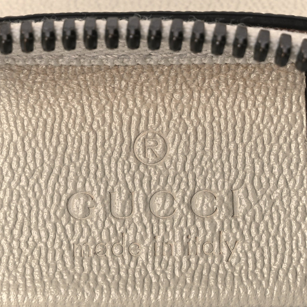 Gucci New Sakai Calfskin Lux Medium Dahlia Tote  Mystic White
