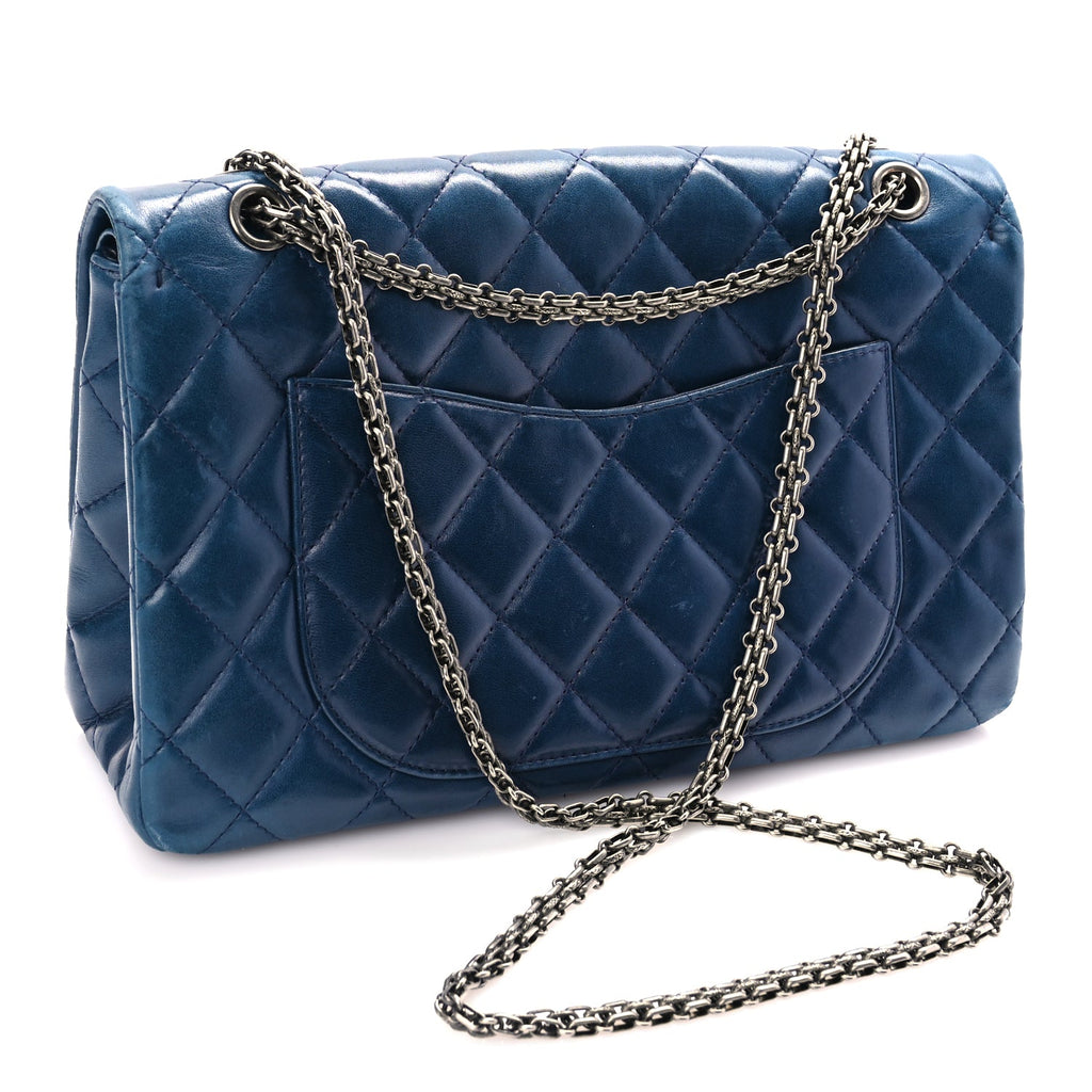 Chanel Lambskin Quilted 2.55 Reissue 226 Flap Blue