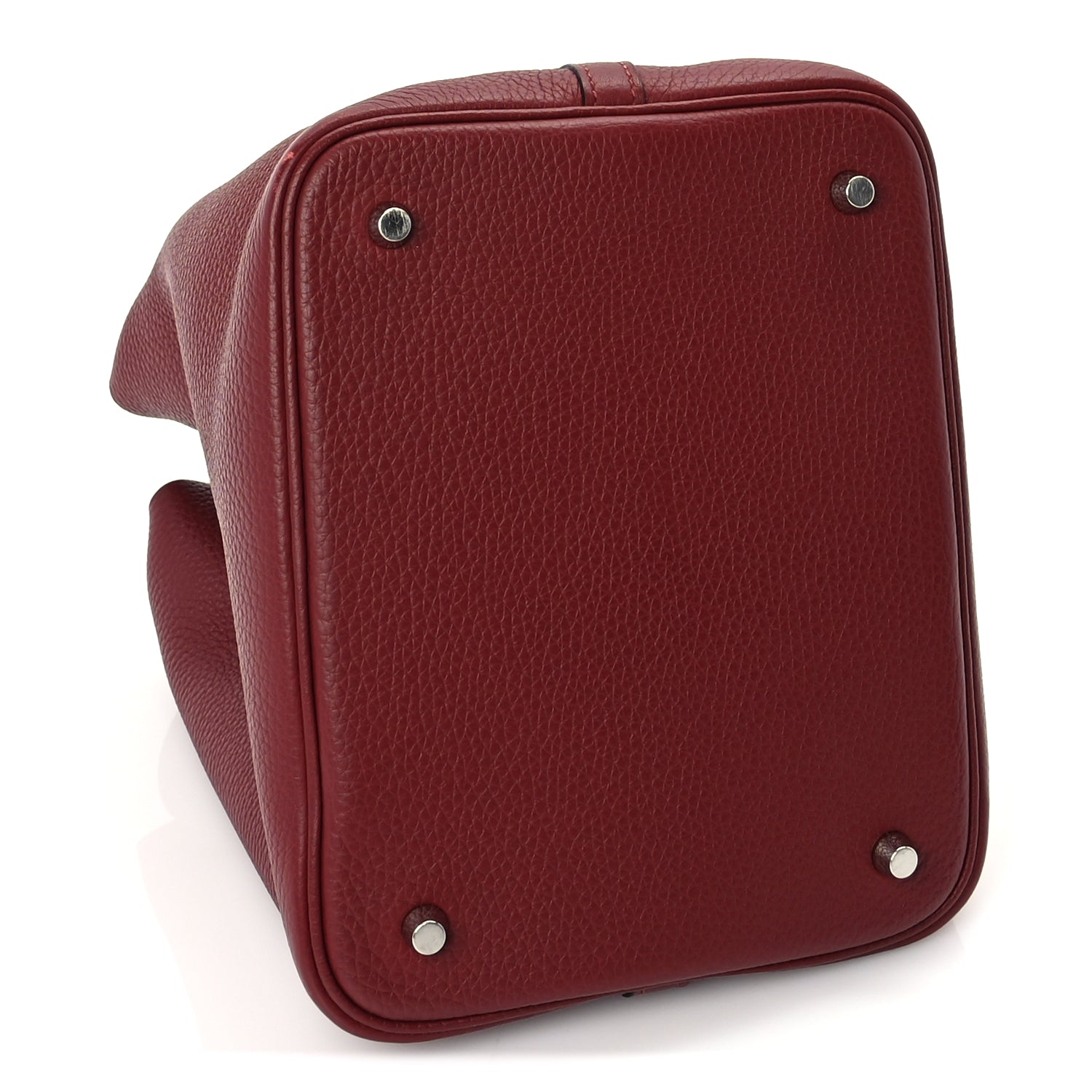 Hermes Taurillon Clemence Picotin Lock 22 MM  Rouge H