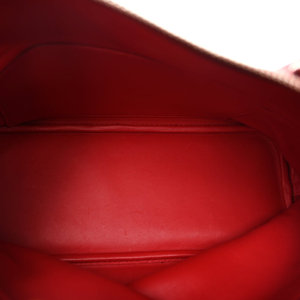 Hermes Taurillon Clemence Bolide 31 Rouge Casaque