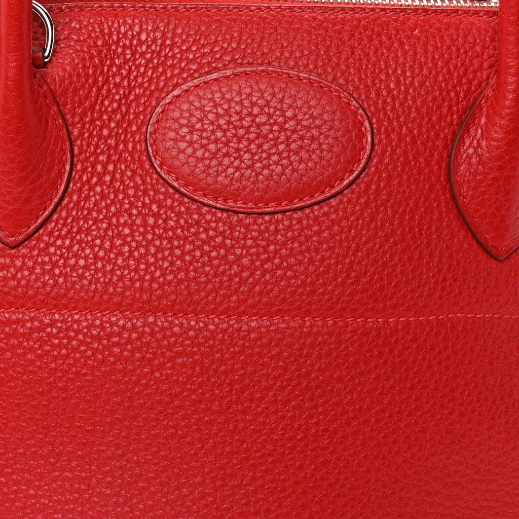 Hermes Taurillon Clemence Bolide 31 Rouge Casaque