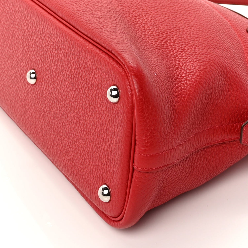Hermes Taurillon Clemence Bolide 31 Rouge Casaque