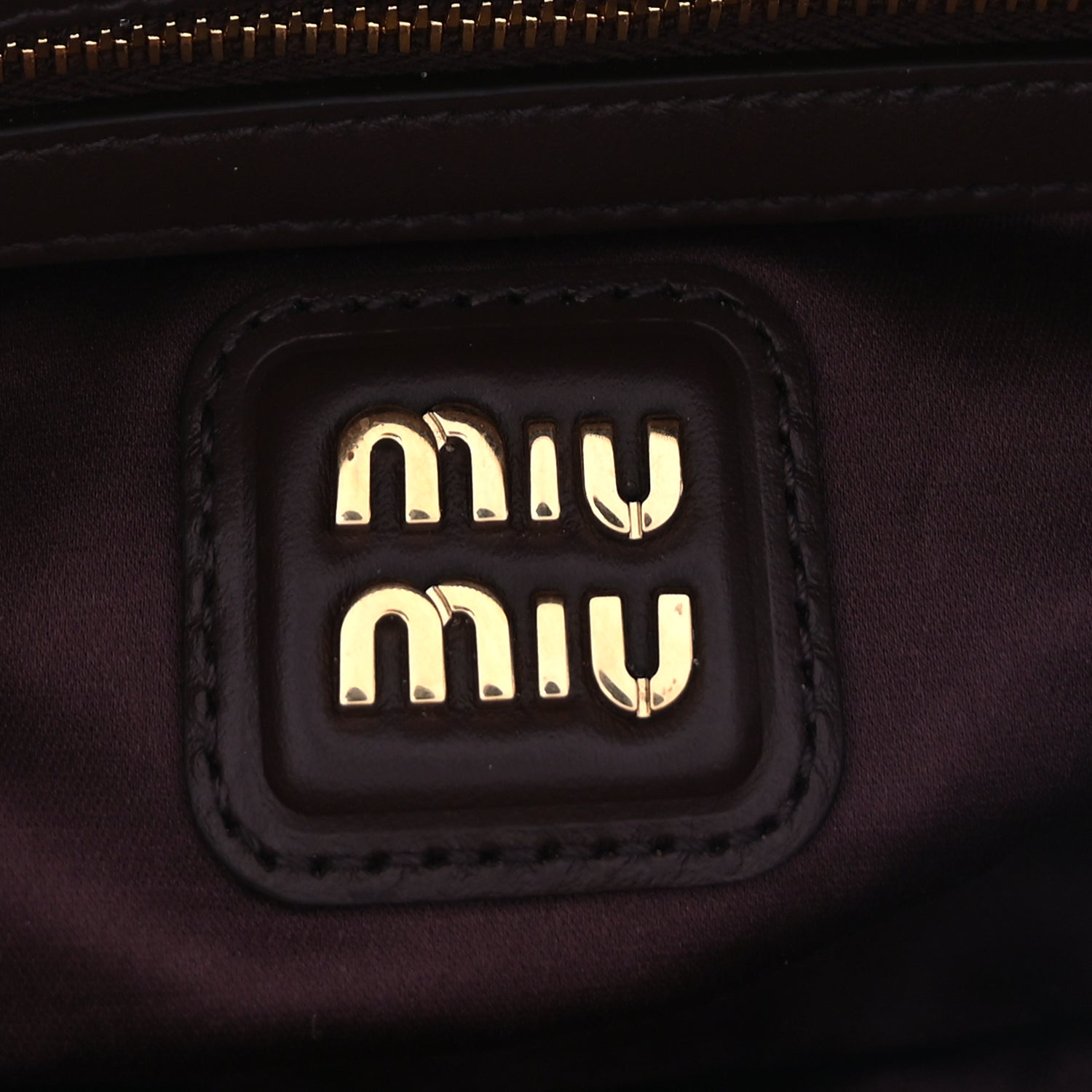 Miu Miu Calfskin Regular Arcadie Top Handle Bag Briarwood