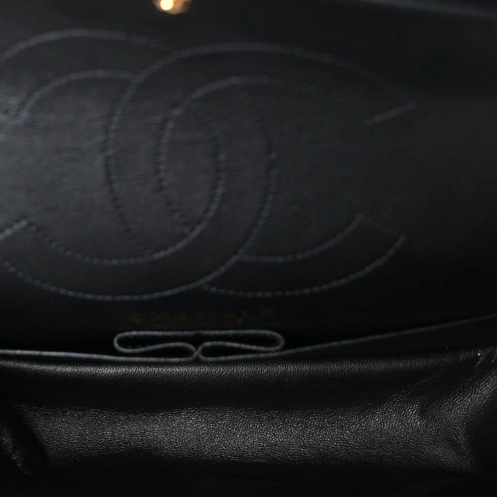 Chanel Calfskin Quilted Spoon Charms Brasserie 2.55 Reissue 225 Flap  Black