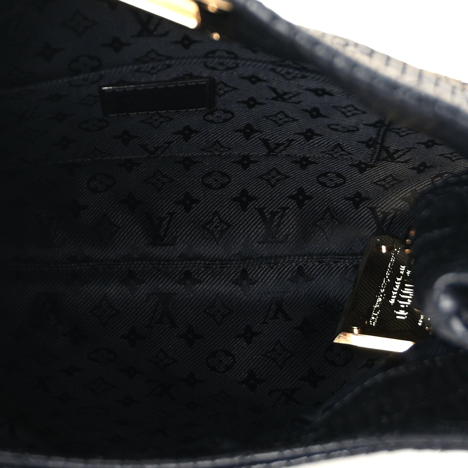 Louis Vuitton Calfskin Quilted Monogram Altair Clutch Black
