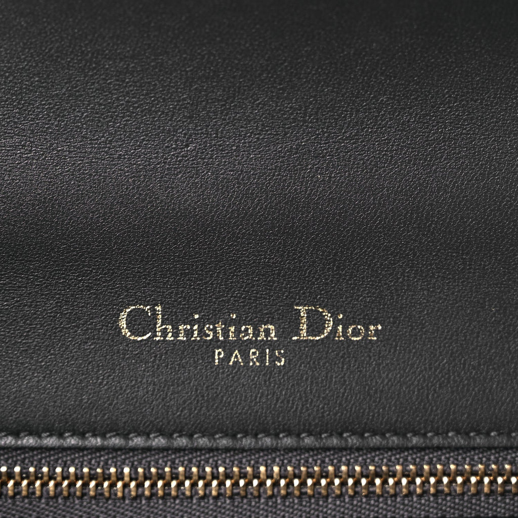Christian Dior Metallic Patent Micro-Cannage Small Diorama Flap Bag Hyper Pink