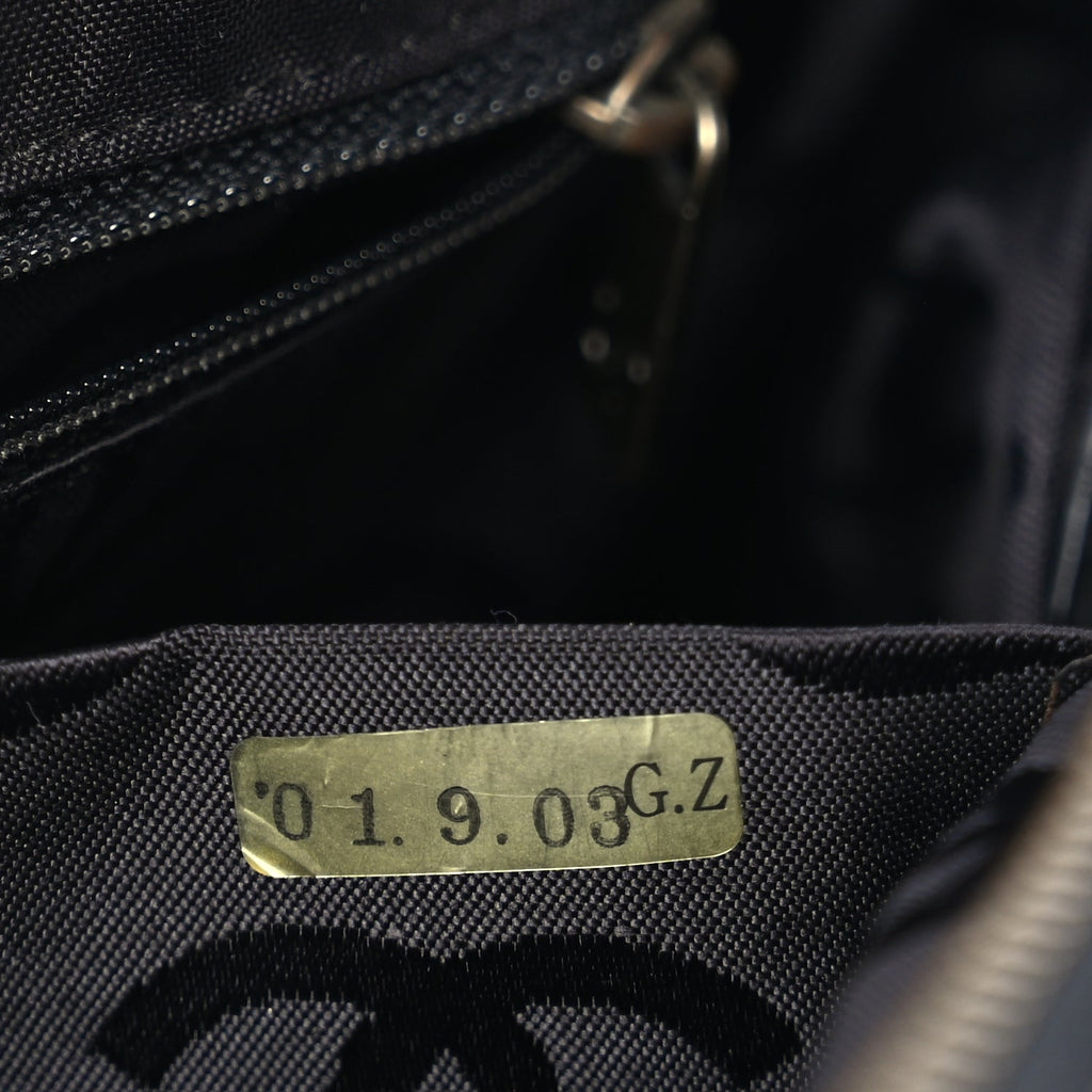 Chanel Calfskin Wild Stitch Top Handle Bag Black