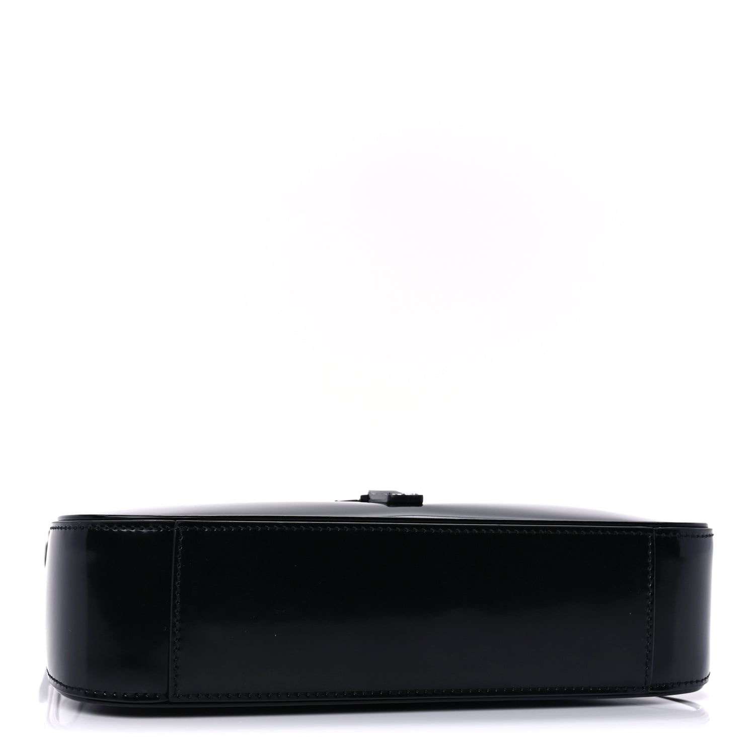 Saint Laurent Patent Le 5 A 7 Monochrome Hobo  Black