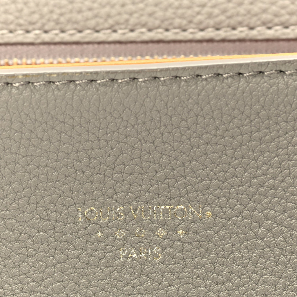 Louis Vuitton Grained Calfskin LV Pont 9 Soft PM  Gris