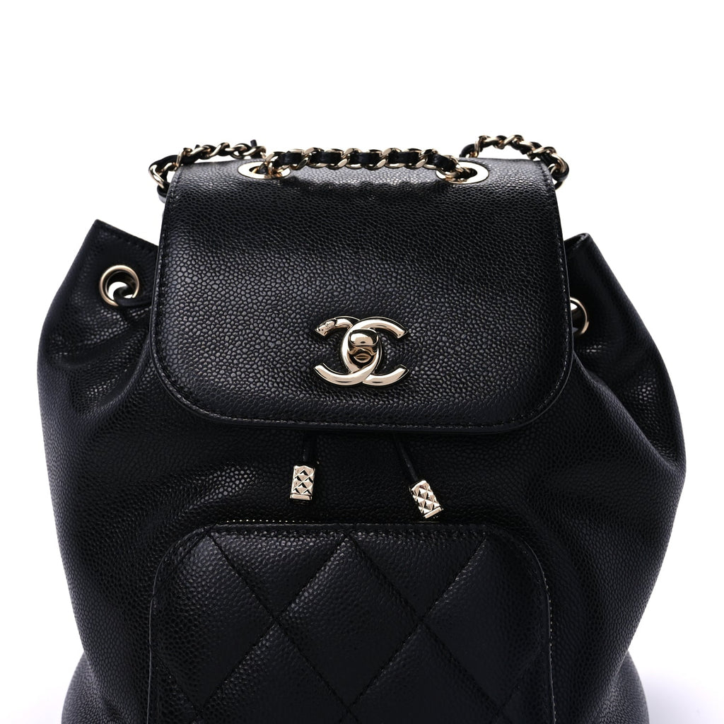 Chanel Caviar Quilted Mini Business Affinity Backpack  Black