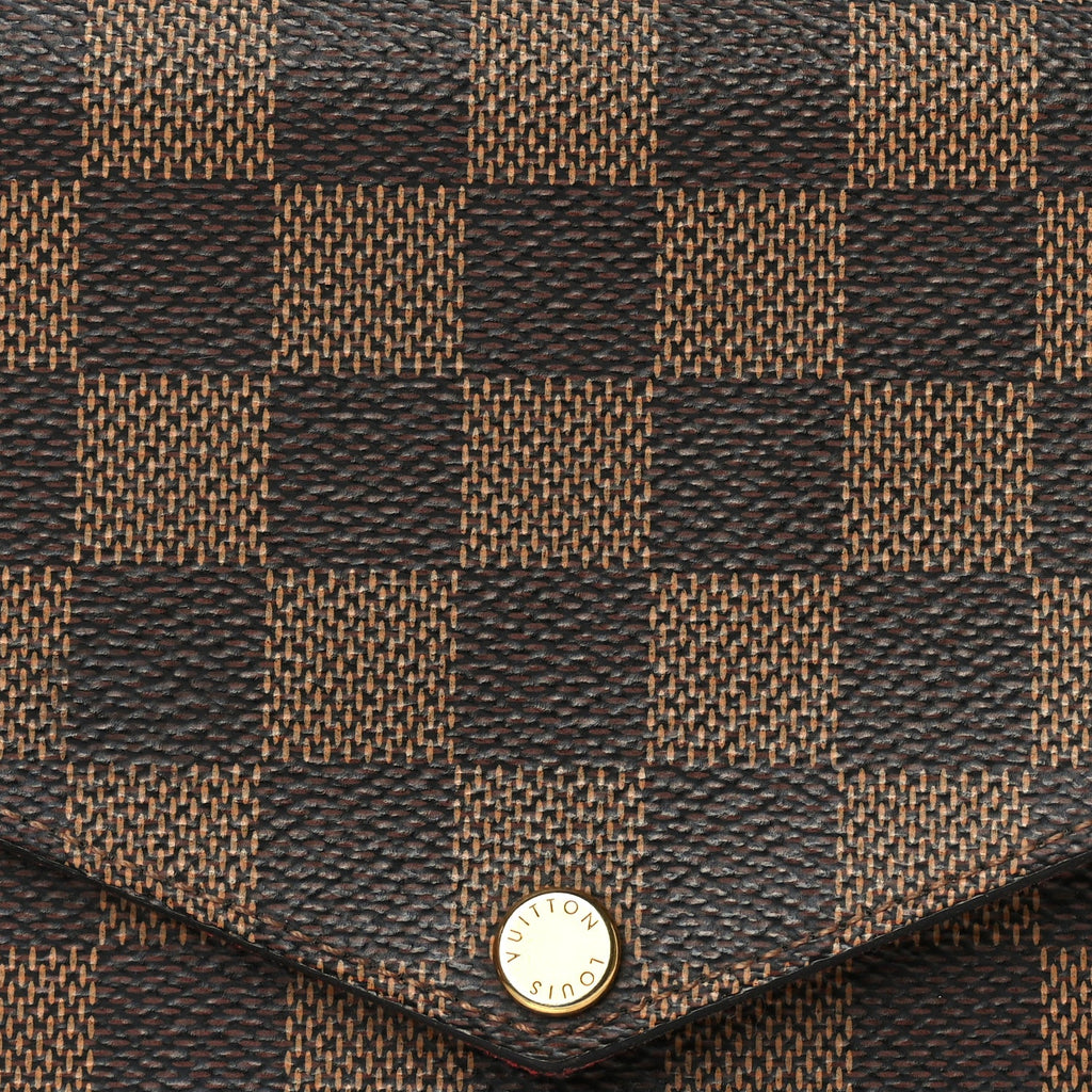 Louis Vuitton Damier Ebene Pochette Felicie Chain Wallet